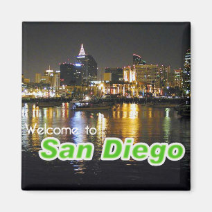 San Diego in Night Magneet