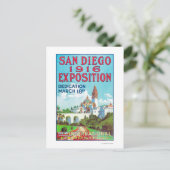 San Diego International Exposition Poster Briefkaart (Staand voorkant)