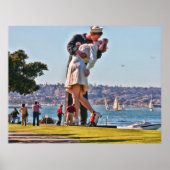 San Diego Kissende Couple Poster (Voorkant)