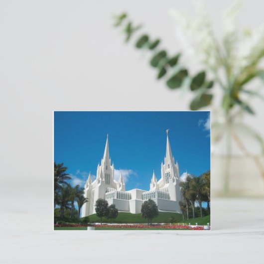 San Diego LDS Temple Briefkaart (Staand voorkant)