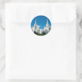 San Diego LDS Temple Ronde Sticker (Tas)