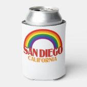 San Diego LGBT Dag Rainbow Flag Pride Calofornia Blikjeskoeler (Blikje Voorkant)