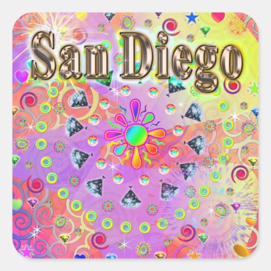 San Diego Lucky Golden Sticker (Voorkant)