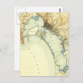 San Diego Map Briefkaart (Voorkant / Achterkant)