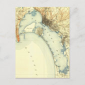 San Diego  Map Briefkaart (Voorkant)