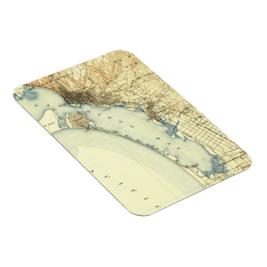 San Diego Map Magneet (Rechterzijde)