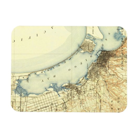 San Diego Map Magneet (Horizontaal)
