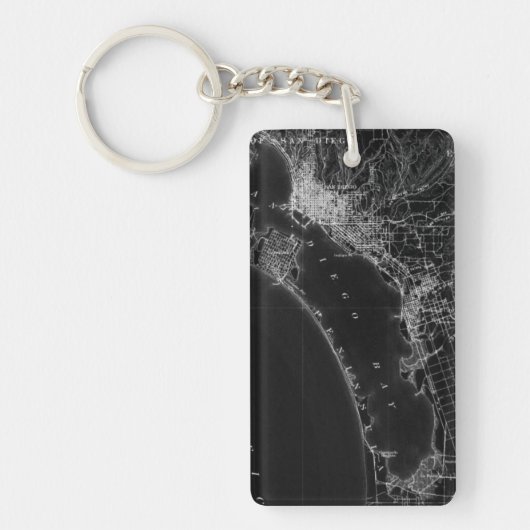 San Diego Map Sleutelhanger (Voorkant)
