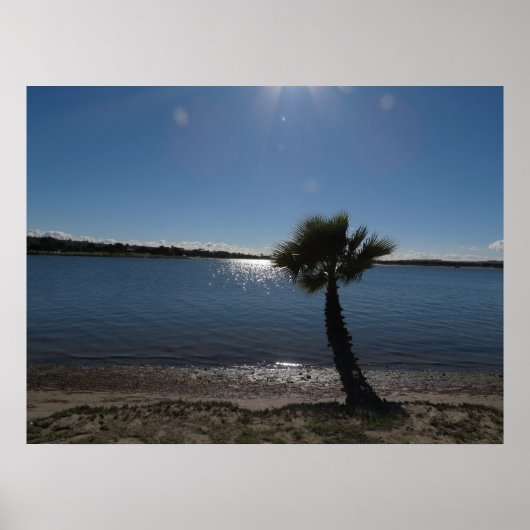San Diego Morning op het strand. Poster (Voorkant)