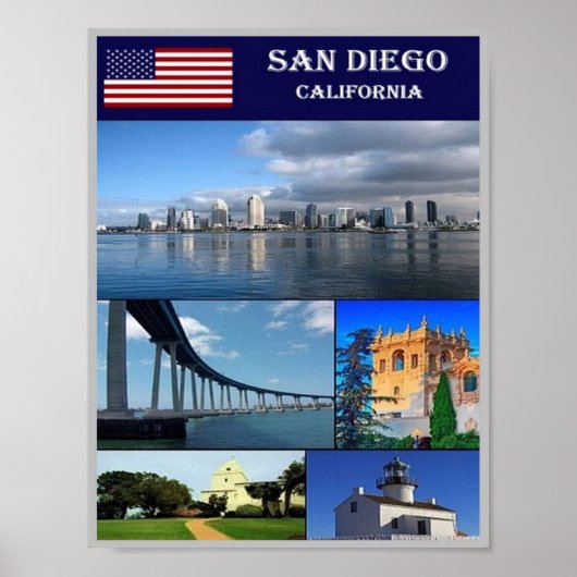San Diego - Mosaic - Verenigde Staten - Poster (Voorkant)