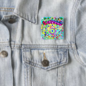 San Diego Mystic Dance Vierkante Button 5,1 Cm (In situ)