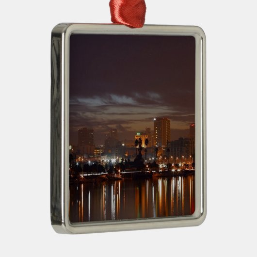 San Diego Nachtlichten Metalen Ornament (Rechts)