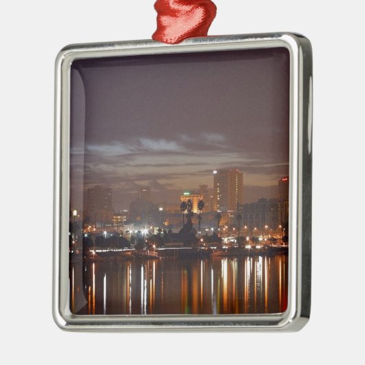 San Diego Nachtlichten Metalen Ornament (Links)