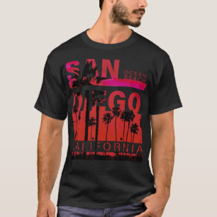 San Diego Ocean Beach oceanische surfen  T-shirt