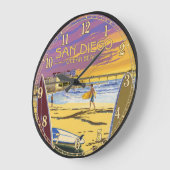 San Diego Ocean Beach Sunset Surf  Grote Klok (Hoek)