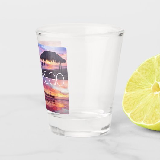 San Diego Pacific Beach Windansea Ocean Sunset Shot Glas (Rechts)