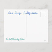 San Diego Palm Tree Sunset Feestdagenkaart (Achterkant)