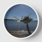 San Diego Palm Tree wandklok (Voorkant)