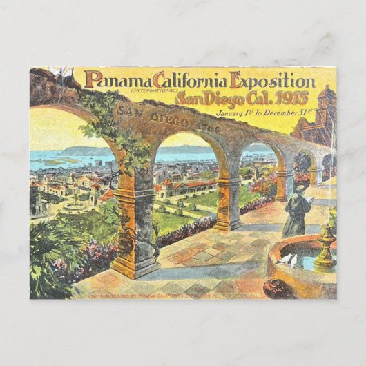 San Diego Panama Exposition - Vintage Postcard Briefkaart (Voorkant)