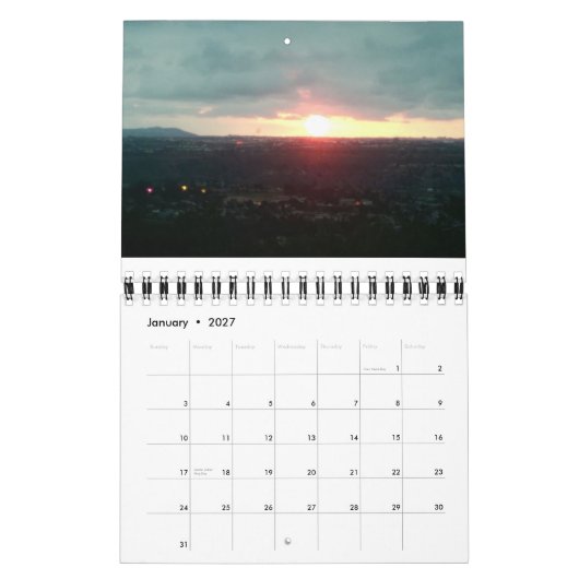 San Diego perfecte zonsondergangen kalender (Jan 2027)