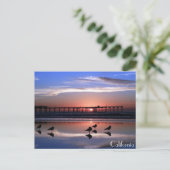 San Diego Pier op Sunset Briefkaart (Staand voorkant)