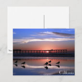 San Diego Pier op Sunset Briefkaart (Voorkant / Achterkant)