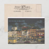 San Diego Plaza 1945 Briefkaart (Voorkant / Achterkant)
