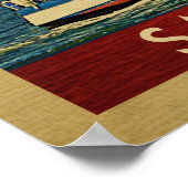 San Diego Poster Sailboat  Californië (Hoek)