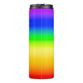 San Diego Pride LGBT Rainbow Ombre Stripes Thermosbeker (Achterkant)