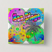 San Diego Quadro Seasons Button (Voorkant)