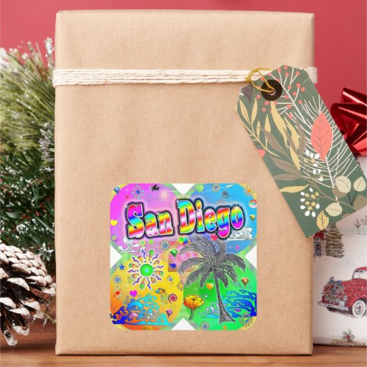 San Diego Quadro Seasons Sticker (Feestdagen)