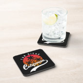 San Diego Retro Sunset Beverage Coaster Bier Onderzetter (Rechterzijde)