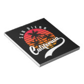 San Diego Retro Zonsondergang Notitieblok (Schuin)