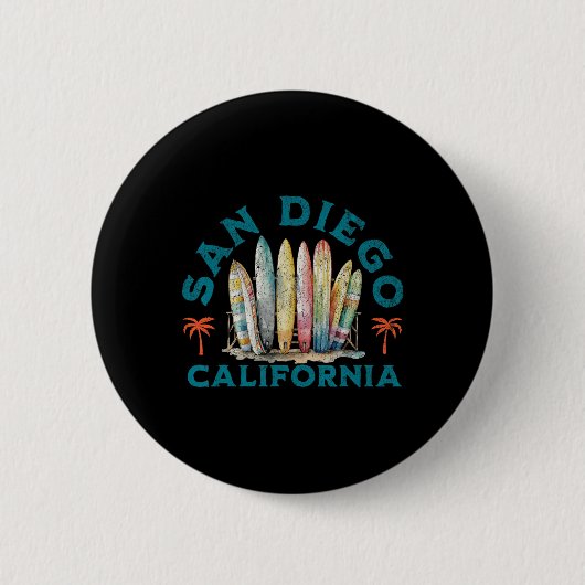 San Diego  Ronde Button 5,7 Cm (Voorkant)