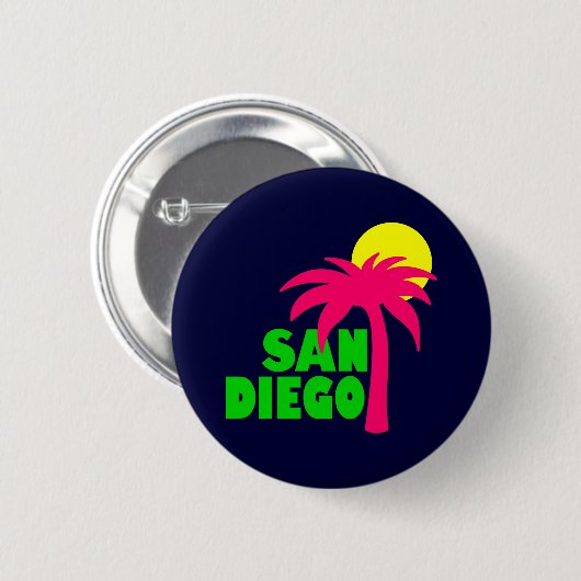 San Diego Ronde Button 5,7 Cm (Voorkant /achterkant)