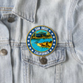 San Diego Ronde Button 7,6 Cm (In situ)