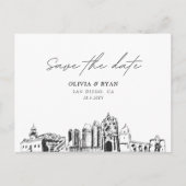 San Diego Save the Date Briefkaart Wedding (Voorkant)