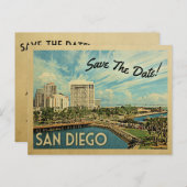 San Diego Save the Date California Aankondigingskaart (Voorkant / Achterkant)