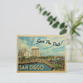 San Diego Save the Date California Aankondigingskaart (Staand voorkant)