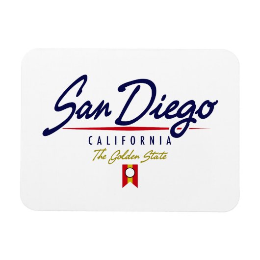 San Diego Script Magneet (Horizontaal)