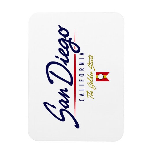 San Diego Script Magneet (Verticaal)