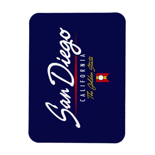 San Diego Script Magneet (Verticaal)