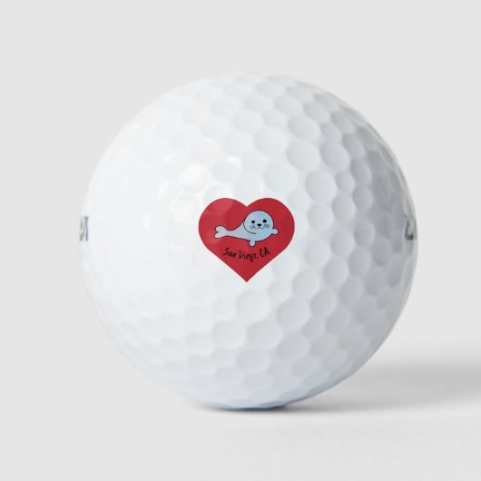 San Diego Seal Golfballen (Voorkant)