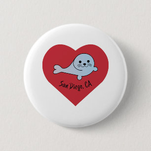 San Diego Seal Ronde Button 5,7 Cm