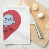 San Diego Seal Theedoek (Quarter Fold)