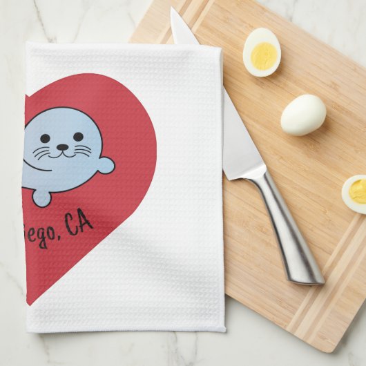 San Diego Seal Theedoek (Quarter Fold)