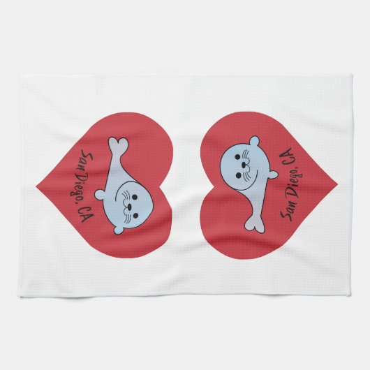 San Diego Seal Theedoek (Horizontaal)