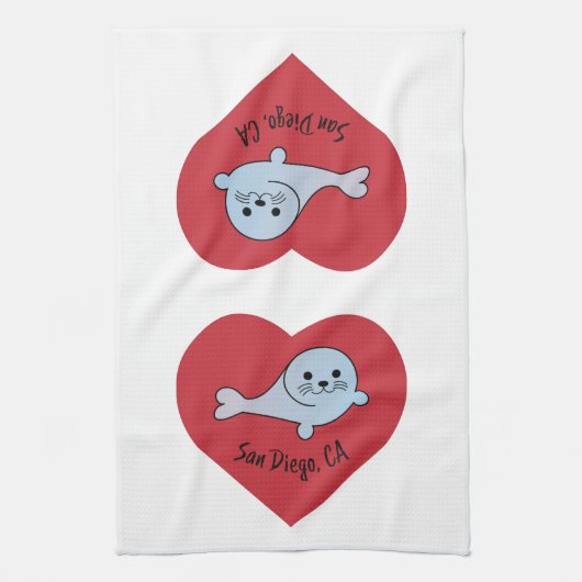 San Diego Seal Theedoek (Verticaal)