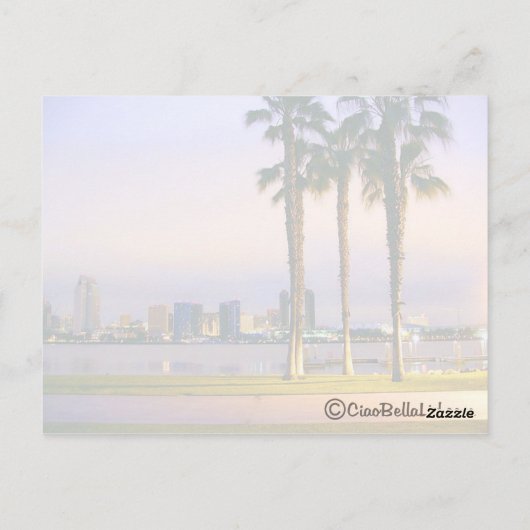 San Diego Shoreline Briefkaart (Achterkant)