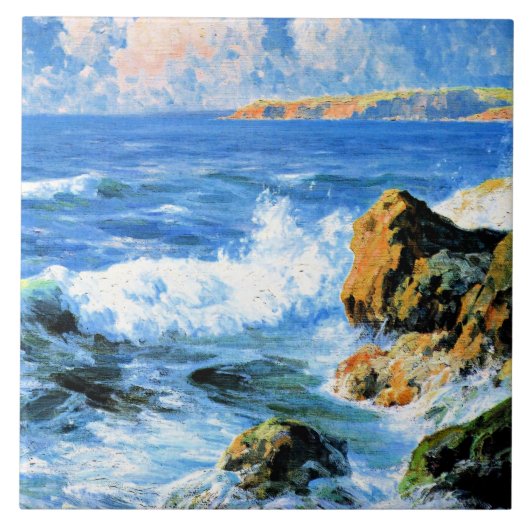 San Diego Shores, fijne kunst, Tegeltje (Voorkant)